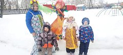 В детском саду села Новая Красавка встретили Масленицу