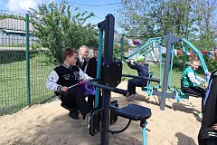 В селе Бутырки открыли современную спортивную площадку