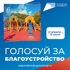 Голосуй за благоустройство!