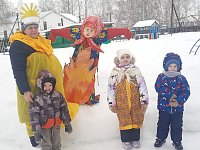 В детском саду села Новая Красавка встретили Масленицу