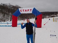 Александр Сергунин из Лысых Гор занял третье место на областной зимней спартакиаде работников образования