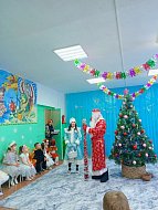 В детском саду села Невежкино  ребятишки рассказали стишки Деду Морозу