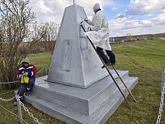 В Лысогорском районе продолжается активная подготовка к 81-ой годовщине Победы в Великой Отечественной войне