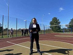 В Новой Красавке открыли новую спортивную площадку