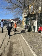 Лысогорцы приняли участие в первом весеннем субботнике