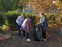 Жители Лысогорского района приняли участие в  общеобластном субботнике