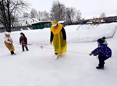 В детском саду села Новая Красавка встретили Масленицу