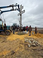 Поклонный крест появился на въезде в село Широкий Карамыш