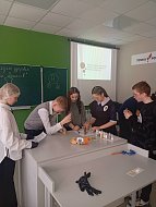 В школе №1 р.п. Лысые Горы состоялся семинар "В мире наук" для "Точек роста"