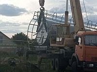 Новую водонапорную башню установили в селе Липовка благодаря программе поддержке местных инициатив