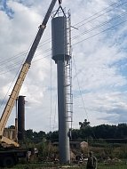 Новую водонапорную башню установили в селе Липовка благодаря программе поддержке местных инициатив