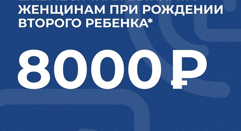 Молодые мамы региона получают губернаторскую ежемесячную выплату