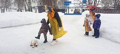 В детском саду села Новая Красавка встретили Масленицу