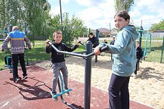 В селе Бутырки открыли современную спортивную площадку