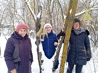 Сотрудники и волонтеры Лысогорского комплексного центра социального обслуживания организовали экологическую акцию «Доброта не знает границ – делаем кормушки для птиц!»