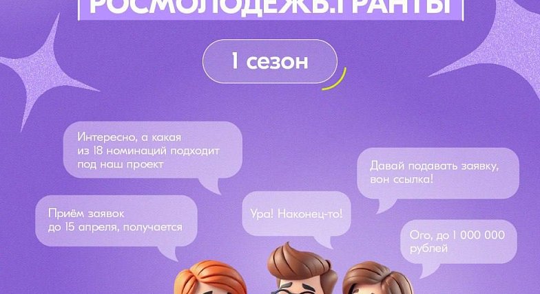Молодые авторы социальных проектов получат грантовую поддержку на реализацию инициатив