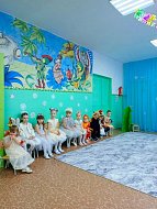 В детском саду села Невежкино  ребятишки рассказали стишки Деду Морозу