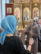 В храме Лысых Гор прошла праздничная служба