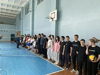 Школьники Лысогорского района приняли участие в соревнованиях по волейболу