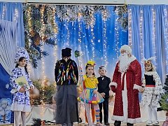 В школе села Большая Дмитриевка состоялась долгожданная премьера спектакля под ёлкой
